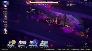 Interesting bug I encountered in Swarm Disaster while fighting True Sting: the motion blur effect from that one super attack was on during the entire fight.