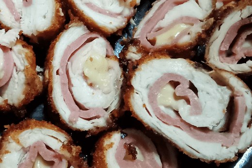 Barber Foods Frozen Chicken Cordon Bleu in Air Fryer