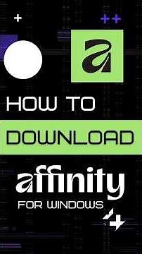How to download affinity studio for windows in just 2 mins #affinity #affinityphoto #graphicdesign