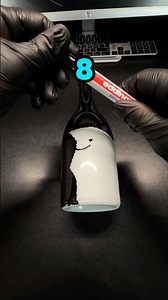 Day 8 of covering this white bottle with dots until it’s black.
