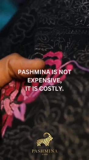 Pashmina.com ™ World's biggest platform for authentic Pashminas on Instagram: "Pashmina is not simply expensive; it is costly. Expensive names a price. Costly carries a journey. It begins in the high Himalayas, where Changthangi goats yield whisper-fine wool, gathered patiently by hand. The fiber is sorted, spun, and woven without haste, guided by artisans whose skills are inherited, not taught quickly. Every step honors time, climate, and tradition. When pashmina is worn, luxury is only the sur