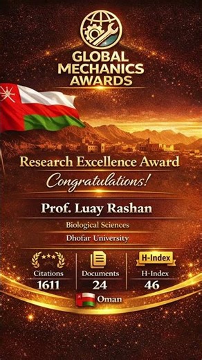 Prof. Luay Rashan | Biological Sciences | Research Excellence Award