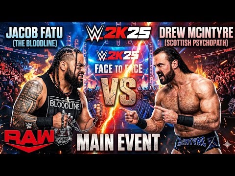 WWE 2K25: Jacob Fatu vs Drew McIntyre - Extreme Rules Championship Match! 🏆🔥