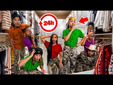 Locked Inside A CLOSET For 24 HOURS😱 **BAD IDEA**