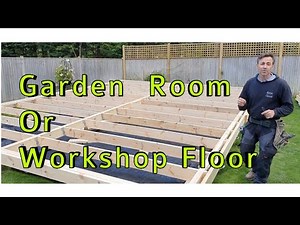 Garden room or workshop floor construction process the simple way