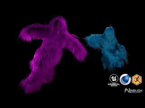 How To Create UE4 Dynamic Real Time Hair / Fur using Cinema 4D