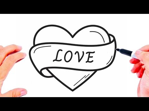 Dessin facile | comment dessiner un coeur d'amour facile | Dessin kawaii | Dessins facile a faire