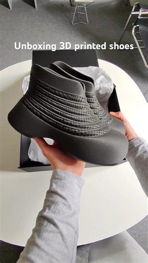 Unboxing 3D printed shoe #3dprinting #footwear #fashion #design