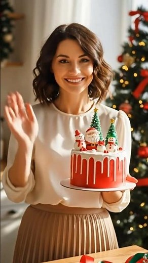 Christmas Cake for Everyone! Simple, Cute & Yummy 🎅❤️🎂