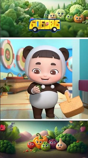Vegetable Song ❤️ | I Love Avocados🥑 | Song For Kids 🚌🎶 #shorts #nurseryrhymes #gogobus
