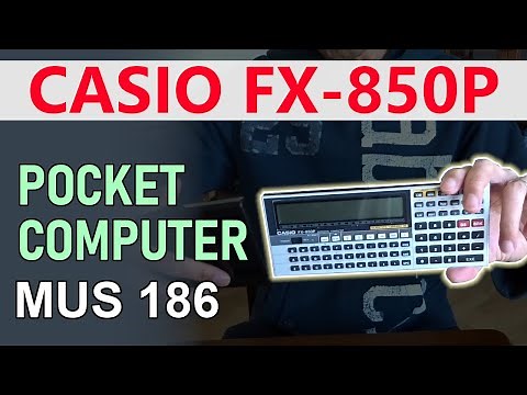 Pocket Computer CASIO FX-850p (MUS 186)
