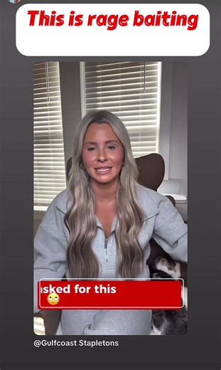 She actually said all that!! Do not give her the satisfaction of engaging by commenting…it’s rage bait! But keep talking about her! #golfcoaststapletons