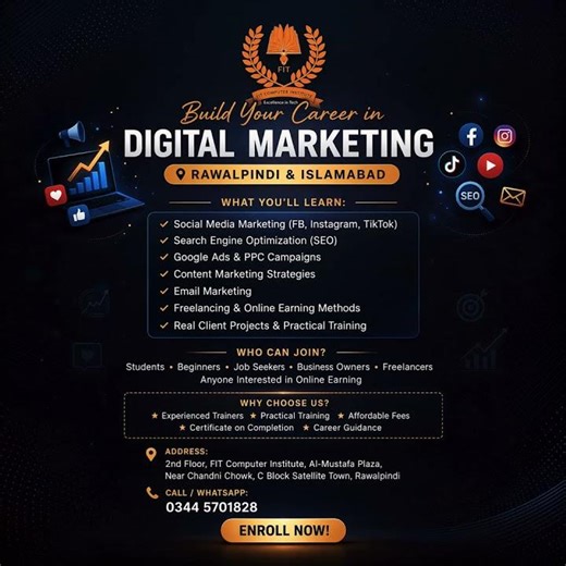 Digital Marketing Course in Rawalpindi & Islamabad