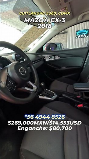 MAZDA CX-3 2018, a tratar o te lo puedes llevar desde el 30% de enganche, #mazda #cx3 #vseccion