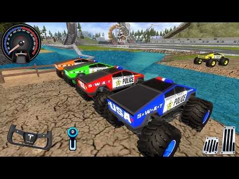 Juegos De Carros - Police Monster Trucks Impossible Driver #2 - Car Extreme Racing Android Gameplay
