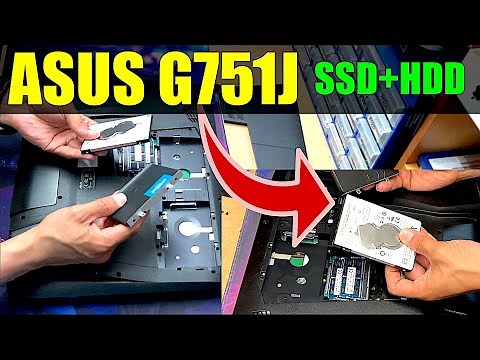 ASUS G751J | How To Replace/Upgrade SSD on ASUS ROG G751J