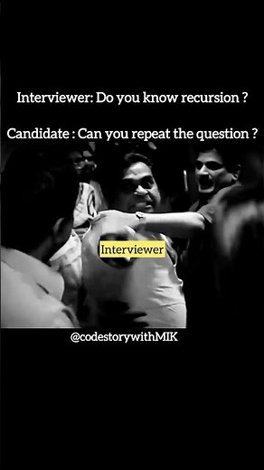 Recursion meets reality 😎 | candidate rocked | Interviewer Shocked | codestorywithMIK