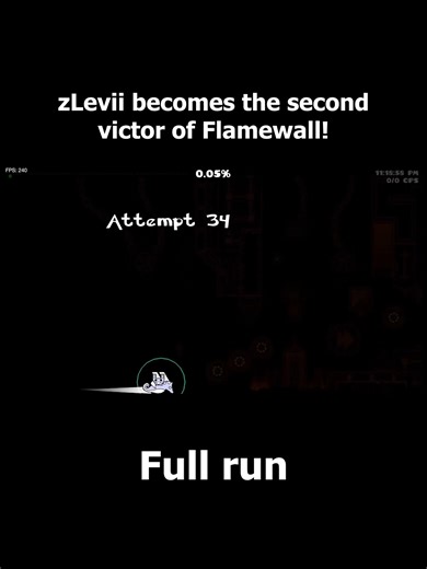 Conquering Flamewall in Geometry Dash