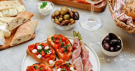 Nos recettes pour un apéritif dînatoire italien très gourmand