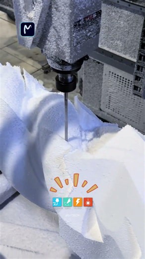 Four-Axis CNC engraving machine foam processing demonstration🔧