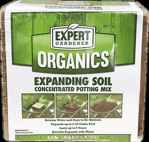 Expert Gardener Organics 2.25 cu ft Expanding Soil Concentrated Potting Mix