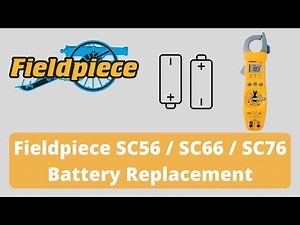 Fieldpiece SC56 SC66 SC76 Battery Replacement - 60 Seconds or Less - Simple, Easy, Fast