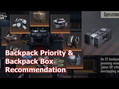 [Mecharashi] Backpack Guide - Priority Backpacks and Selector Box Recommendation