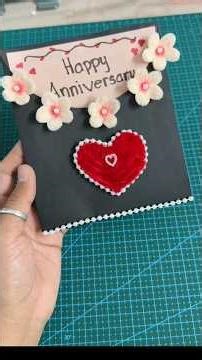 Anniversary card tutorial ❤️❤️ #crafts #diy #anniversarycard