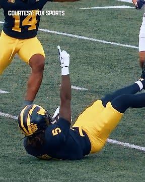 Rod Oden on his son - 1st interception with Michigan