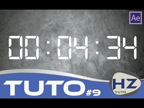 Tutoriel | Faire un Décompte ou un Chronomètre | After Effects