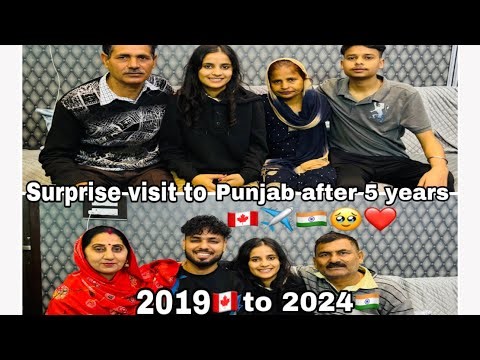 Surprise visit to punjab after 5 years 🍁🇨🇦✈️🇮🇳
