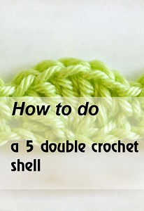 5 double crochet shell tutorial | Mycrochetpattern