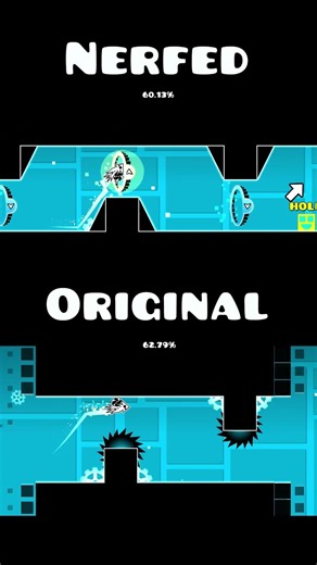 Clutterfunk: Nerfed vs Original #geometrydash #gd #shorts