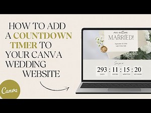 How to add a Countdown Timer in Canva Wedding Website