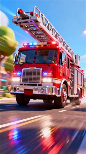 Fire Truck Sounds for Kids 🚒 | What Sound Does a Fire Truck Make? #shorts