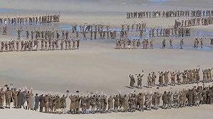 Extras fill the beach as they film scenes for new Dunkirk movie