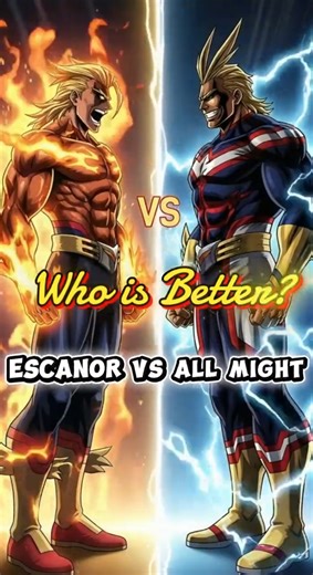 Escanor vs All Might ⚡ Who Is The Better ? #animeedit