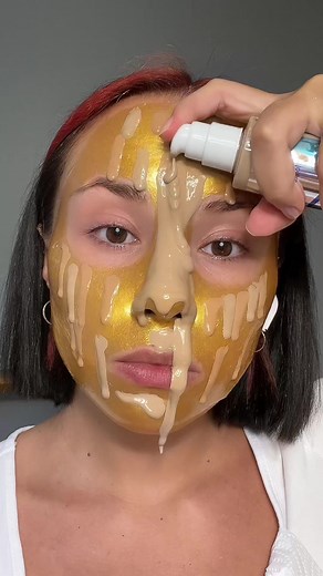 Peel off makeup with peel off mask💕 Peel it off???