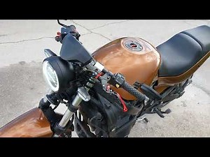 gsx600f Katana custom streetfighter cofferacer walk around