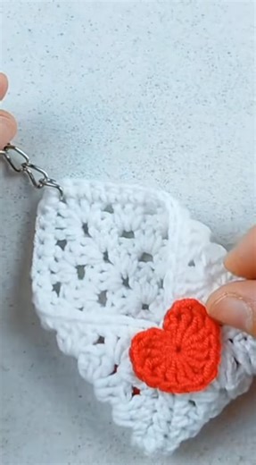 Crochet a love letter keychain | Cute handmade gift idea