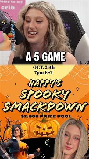 24K views · 474 reactions | HappyGal Announces Fortnite Halloween Tournament  #happygal #fortnite #halloween #tournament #competitive | Happy Happy Gal | Facebook