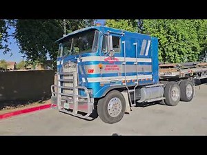 Cabover kenworth k100 on the biggest hills in Arizona, with 50 000 pounds oversized load.