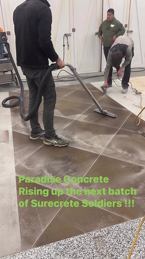 Day 1 of Surecrete Artisan Training at Paradise Concrete, Ronk Pa. Beautiful Microtek overlay with EcoStain. 🔥🔥🔥 | SureCrete Products