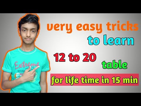12 to 20 table tricks|table tricks|12 to 20 tables in maths|12 to 20 tables easy method