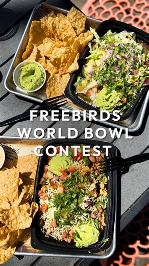 DALLASITES101 on Instagram: "FREEBIRDS WORLD BURRITO IS HOSTING A BOWL CONTEST AND WE HAVE ALL THE DETAILS! Austin and Dallas are home to some really bold, creative flavors so we’re excited to share this fun opportunity with you where @freebirdsworldburrito, known for its fully customizable burritos and bowls, is handing over the flavor reins to you with the Freebirds World Bowl Contest. This is your chance to take the best of Austin or Dallas, and the best of your imagination to create the next