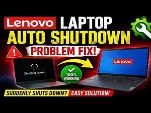 Lenovo Laptop Auto Shutdown Problem Fix | Lenovo Laptop Suddenly Shuts Down Solution (100% Working)