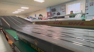 The two steep climbs on our Carrera Digital Road America circuit. | Derby HO Racing Club