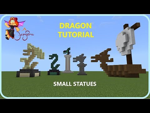 5 Mini Dragon Statue Tutorials - How to Build Dragons in Minecraft