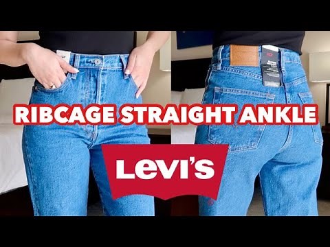 LEVI'S *RIBCAGE* STRAIGHT ANKLE Jeans | Review & Try-On with Different Shoes!