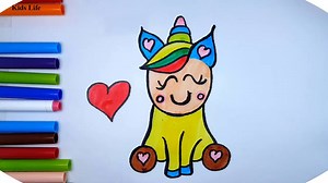 How to design a kawaii unicorn for children - Kids life